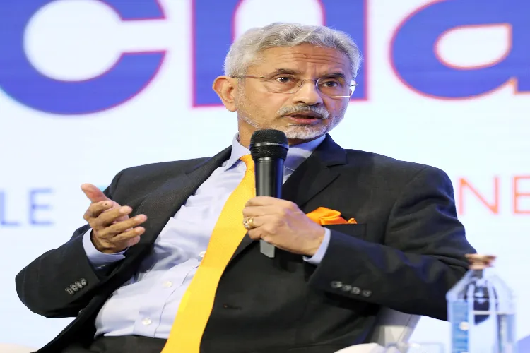 External Affairs Minister S. Jaishankar speaks during the Raisina Dialogue 2025, in New Delhi on Wednesday